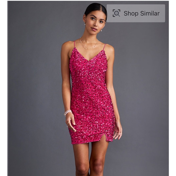 Francesca’s pink sequin dress - Picture 2 of 7